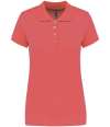 KB255 K255 Kariban Ladies Short Sleeve Piqué Polo Shirt True Coral colour image
